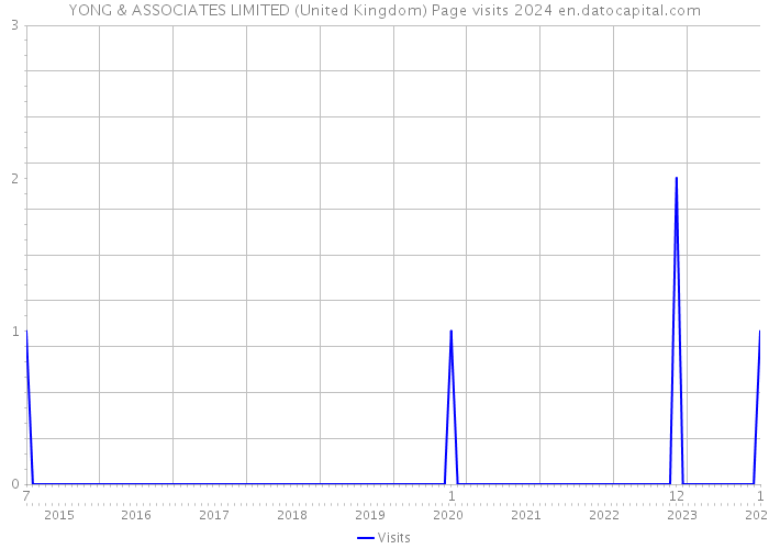 YONG & ASSOCIATES LIMITED (United Kingdom) Page visits 2024 