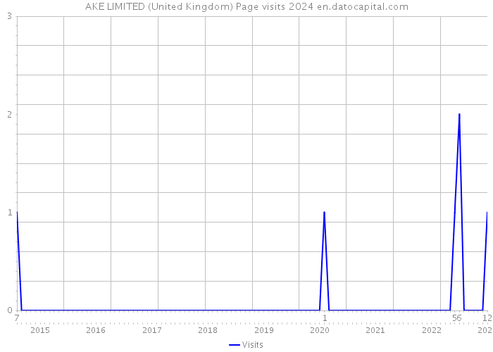 AKE LIMITED (United Kingdom) Page visits 2024 