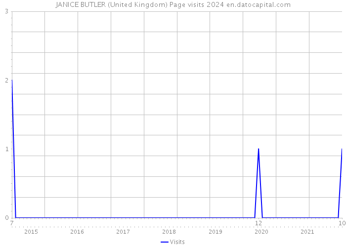 JANICE BUTLER (United Kingdom) Page visits 2024 