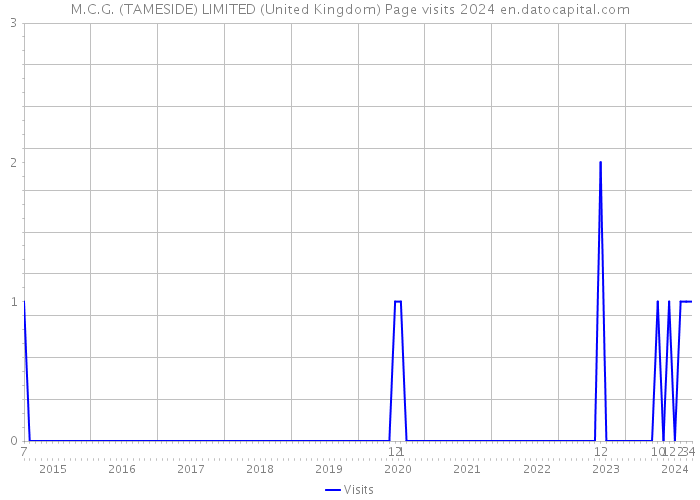 M.C.G. (TAMESIDE) LIMITED (United Kingdom) Page visits 2024 
