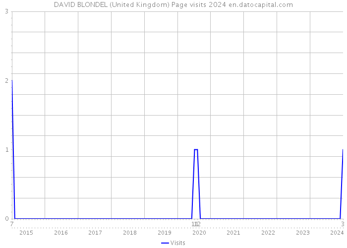 DAVID BLONDEL (United Kingdom) Page visits 2024 
