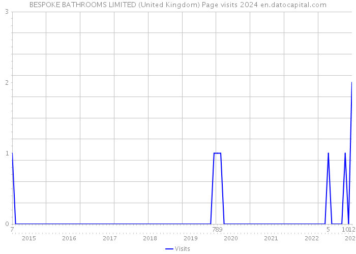 BESPOKE BATHROOMS LIMITED (United Kingdom) Page visits 2024 