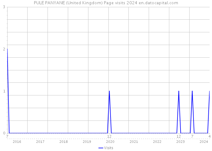 PULE PANYANE (United Kingdom) Page visits 2024 