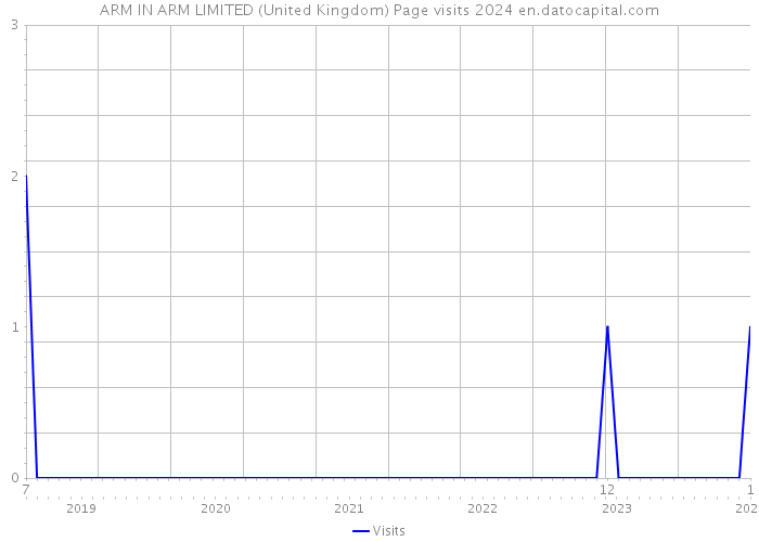 ARM IN ARM LIMITED (United Kingdom) Page visits 2024 