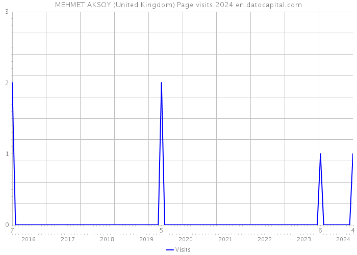 MEHMET AKSOY (United Kingdom) Page visits 2024 