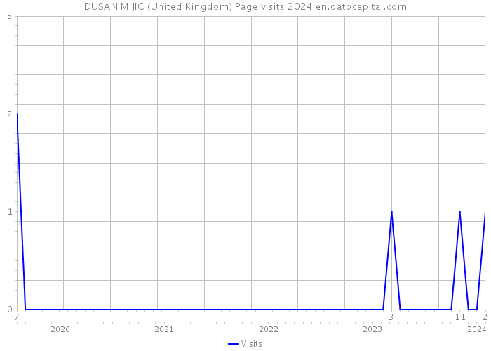 DUSAN MIJIC (United Kingdom) Page visits 2024 