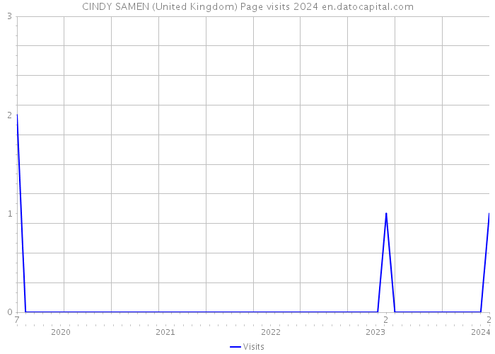 CINDY SAMEN (United Kingdom) Page visits 2024 