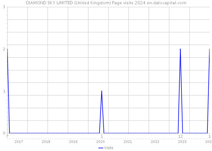 DIAMOND SKY LIMITED (United Kingdom) Page visits 2024 