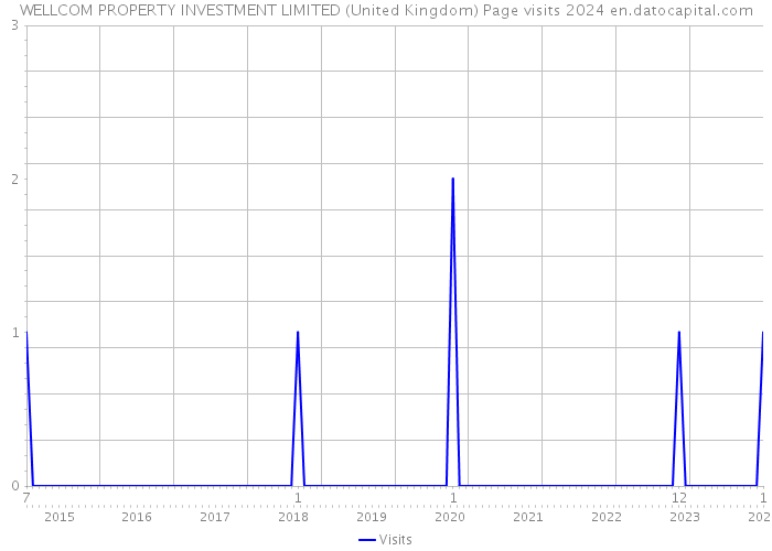 WELLCOM PROPERTY INVESTMENT LIMITED (United Kingdom) Page visits 2024 