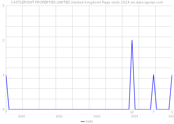 CASTLEPOINT PROPERTIES LIMITED (United Kingdom) Page visits 2024 