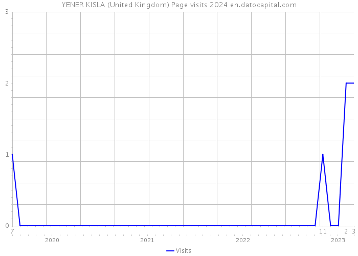 YENER KISLA (United Kingdom) Page visits 2024 