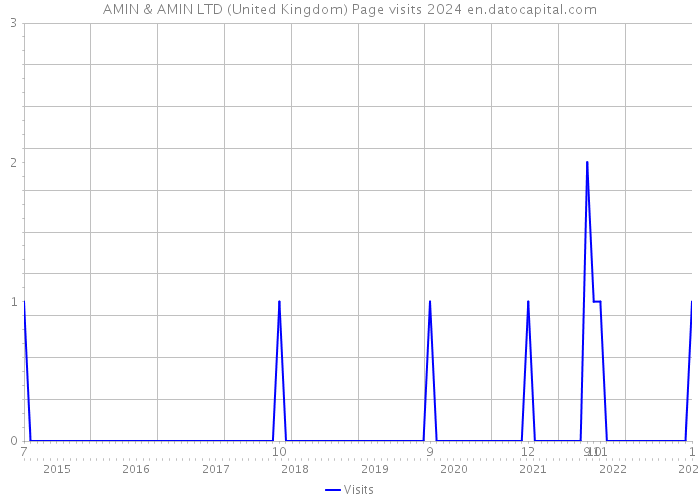 AMIN & AMIN LTD (United Kingdom) Page visits 2024 