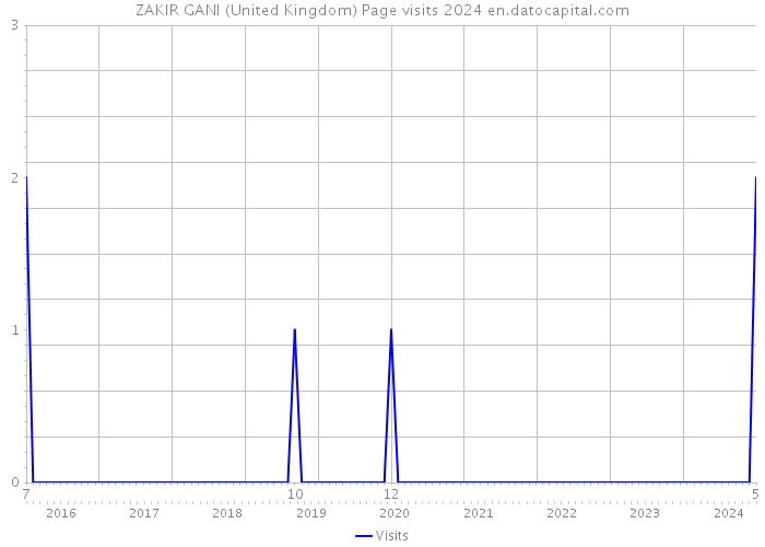 ZAKIR GANI (United Kingdom) Page visits 2024 