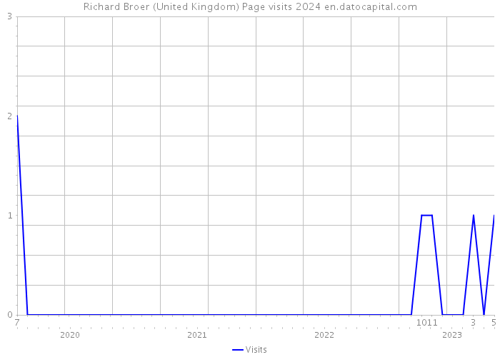 Richard Broer (United Kingdom) Page visits 2024 