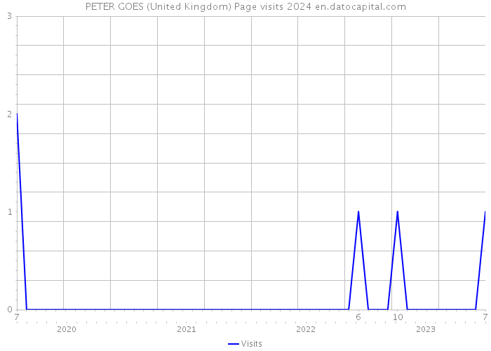 PETER GOES (United Kingdom) Page visits 2024 