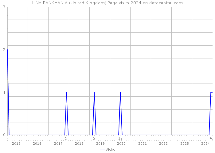 LINA PANKHANIA (United Kingdom) Page visits 2024 