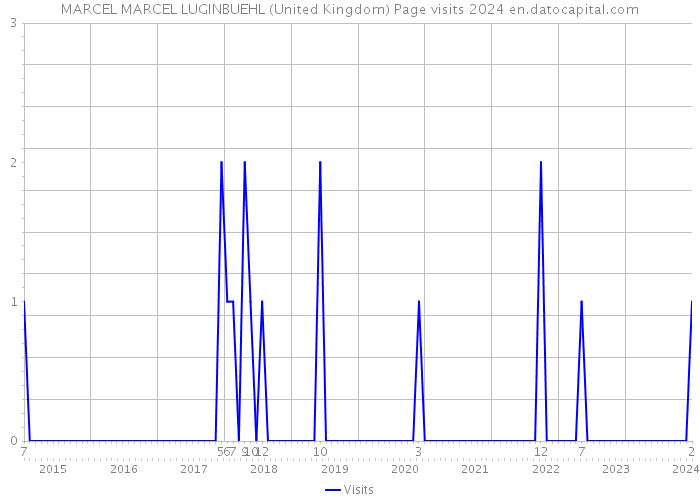 MARCEL MARCEL LUGINBUEHL (United Kingdom) Page visits 2024 