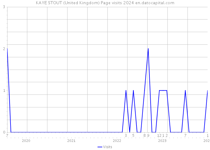 KAYE STOUT (United Kingdom) Page visits 2024 