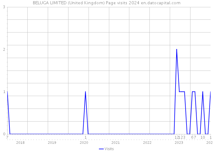 BELUGA LIMITED (United Kingdom) Page visits 2024 
