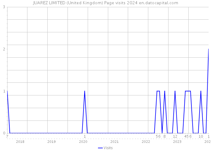 JUAREZ LIMITED (United Kingdom) Page visits 2024 