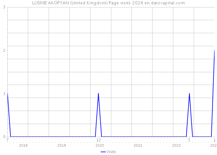 LUSINE AKOPYAN (United Kingdom) Page visits 2024 