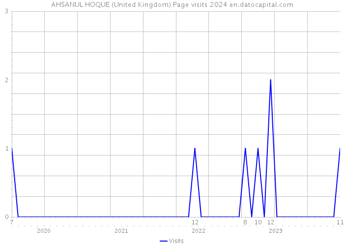 AHSANUL HOQUE (United Kingdom) Page visits 2024 