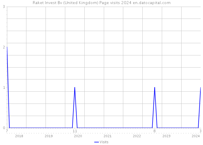 Raket Invest Bv (United Kingdom) Page visits 2024 