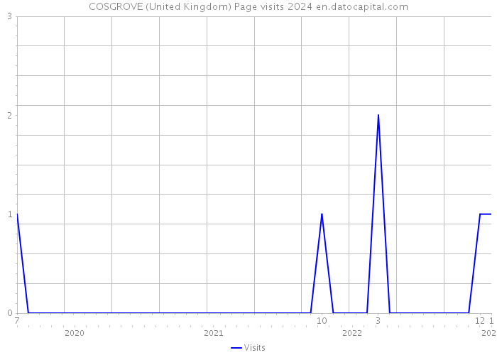 COSGROVE (United Kingdom) Page visits 2024 