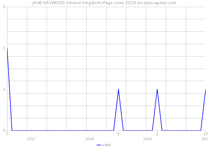 JANE HAYWOOD (United Kingdom) Page visits 2024 