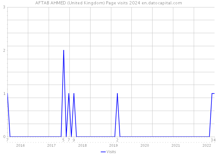 AFTAB AHMED (United Kingdom) Page visits 2024 