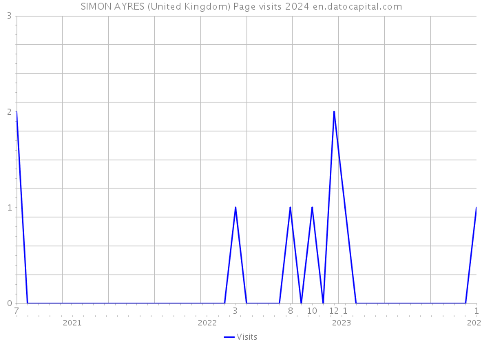 SIMON AYRES (United Kingdom) Page visits 2024 