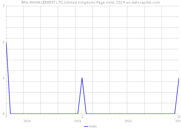 BRIL MANAGEMENT LTD (United Kingdom) Page visits 2024 