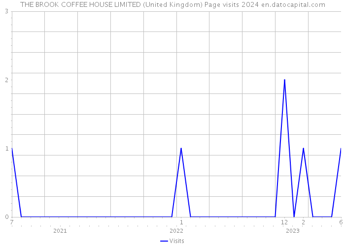 THE BROOK COFFEE HOUSE LIMITED (United Kingdom) Page visits 2024 