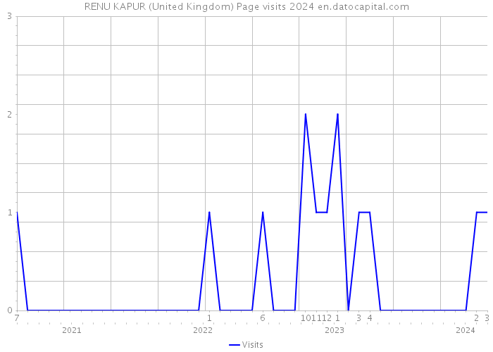 RENU KAPUR (United Kingdom) Page visits 2024 