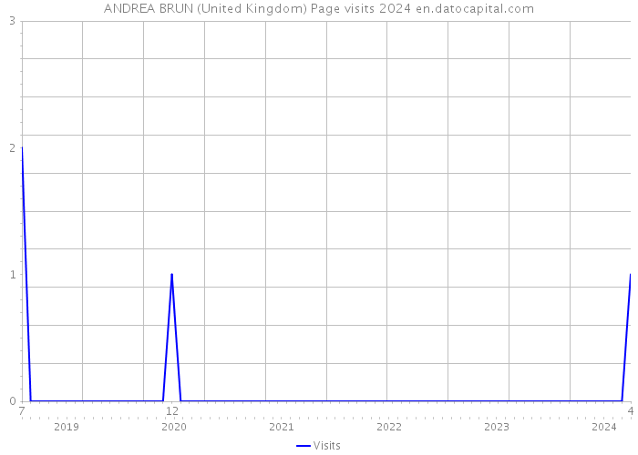 ANDREA BRUN (United Kingdom) Page visits 2024 