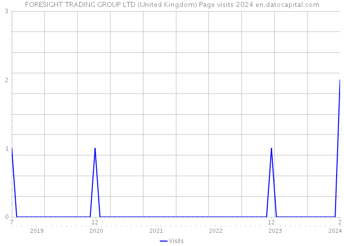 FORESIGHT TRADING GROUP LTD (United Kingdom) Page visits 2024 