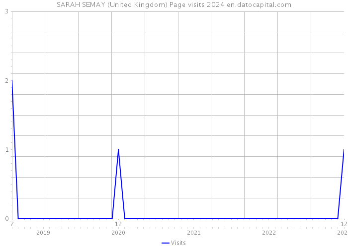 SARAH SEMAY (United Kingdom) Page visits 2024 