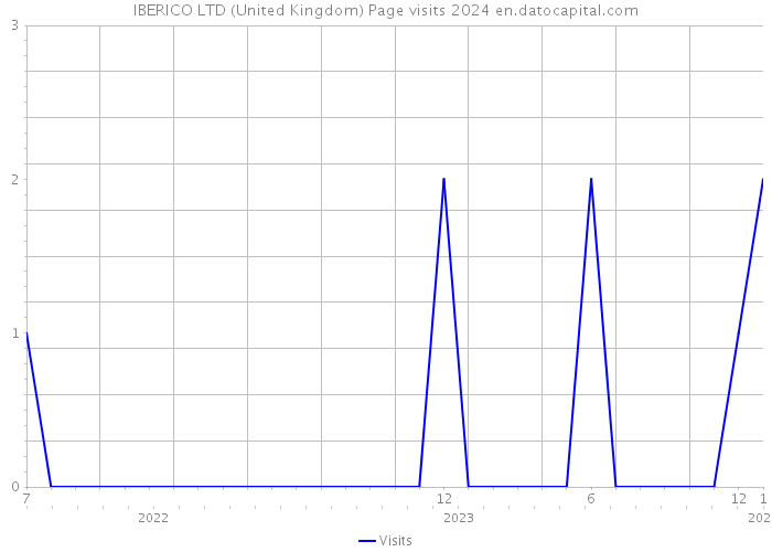 IBERICO LTD (United Kingdom) Page visits 2024 