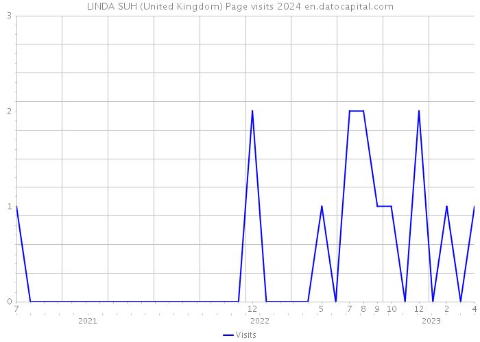 LINDA SUH (United Kingdom) Page visits 2024 