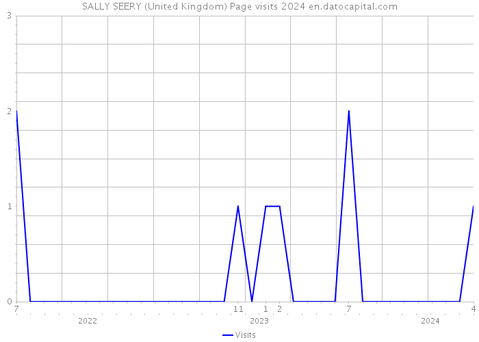 SALLY SEERY (United Kingdom) Page visits 2024 
