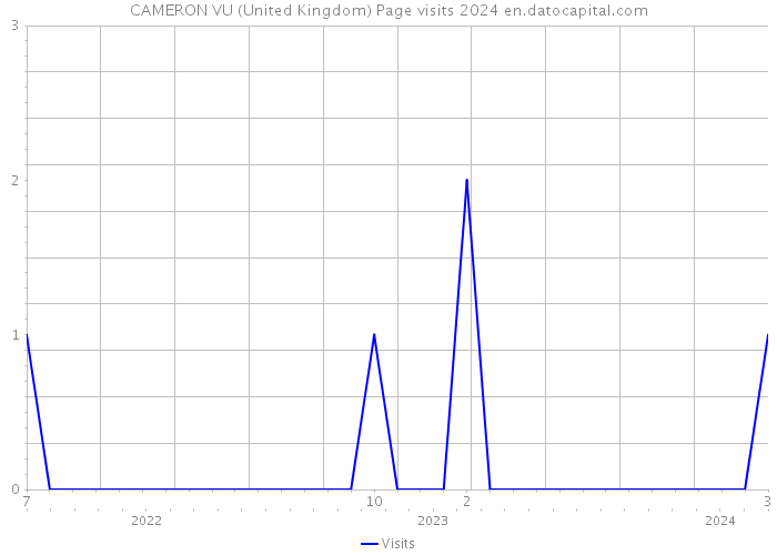 CAMERON VU (United Kingdom) Page visits 2024 