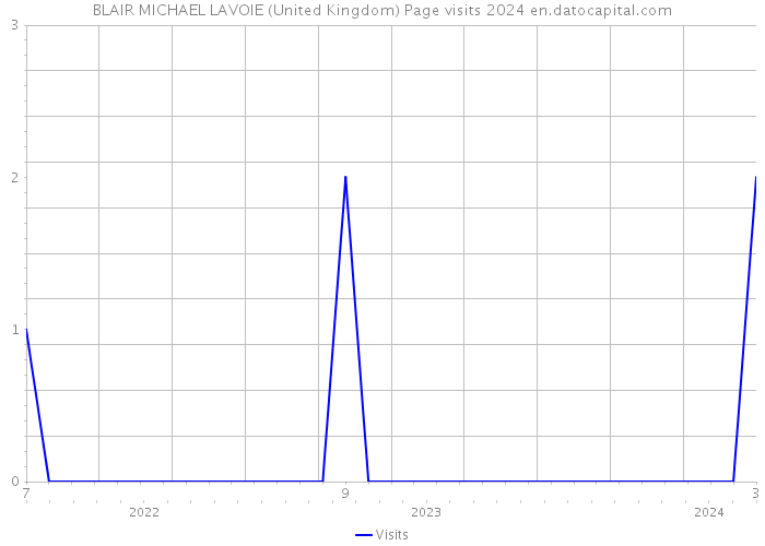 BLAIR MICHAEL LAVOIE (United Kingdom) Page visits 2024 