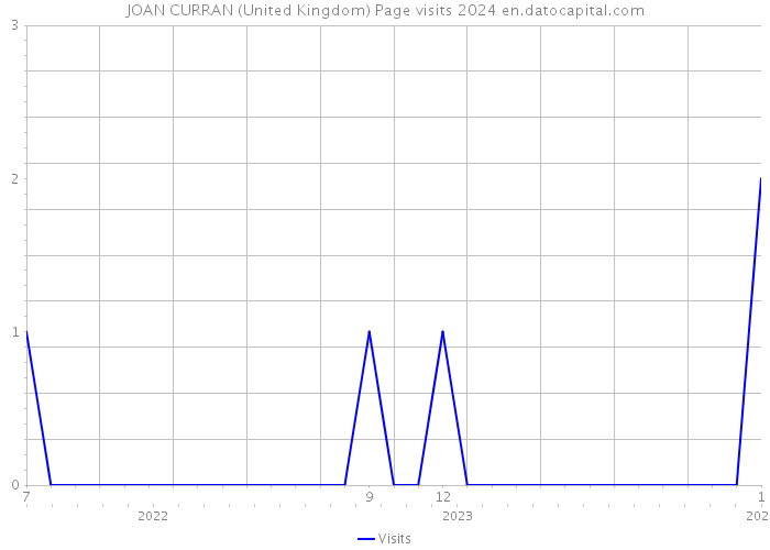 JOAN CURRAN (United Kingdom) Page visits 2024 