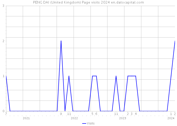 PENG DAI (United Kingdom) Page visits 2024 