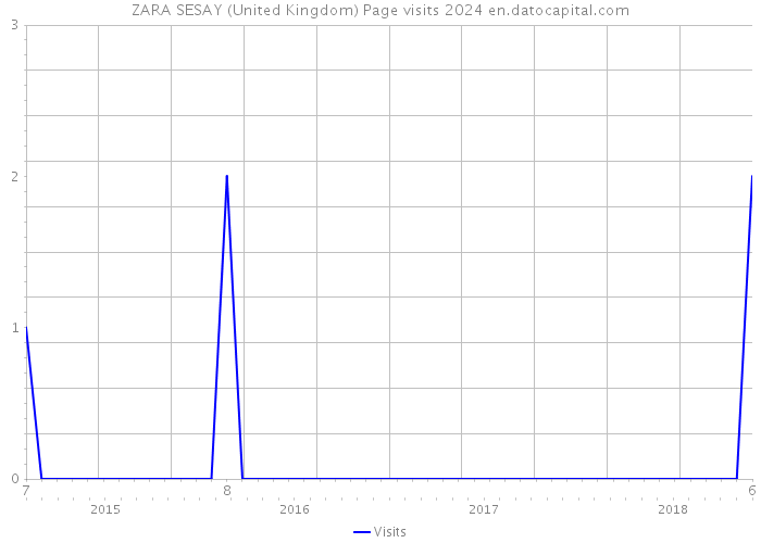 ZARA SESAY (United Kingdom) Page visits 2024 