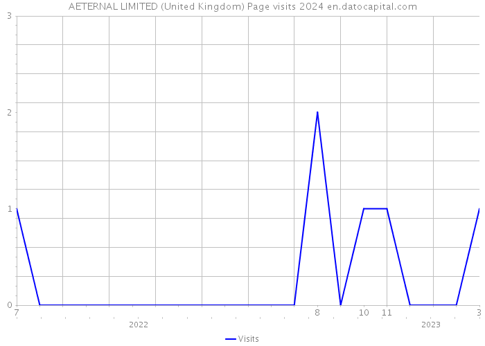 AETERNAL LIMITED (United Kingdom) Page visits 2024 