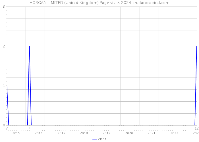 HORGAN LIMITED (United Kingdom) Page visits 2024 