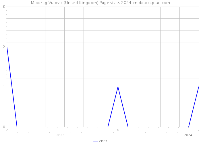 Miodrag Vulovic (United Kingdom) Page visits 2024 