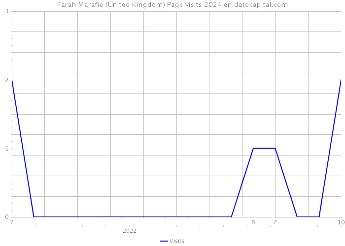 Farah Marafie (United Kingdom) Page visits 2024 