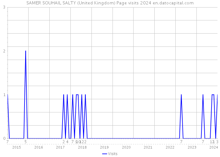 SAMER SOUHAIL SALTY (United Kingdom) Page visits 2024 